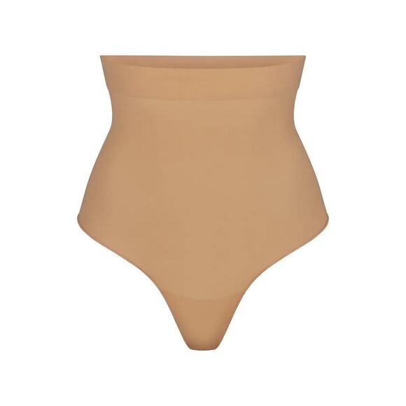SKIMS Everyday Sculpt High Waist Thong Compression Shapewear in Ochre Tan NWT 4X - Picture 2 of 8